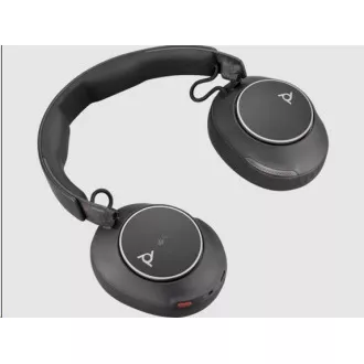 Poly Voyager Surround 80 MS Teams bezdrátová náhlavní souprava, BT700 USB-C adaptér, USB-C/A adaptér, stereo