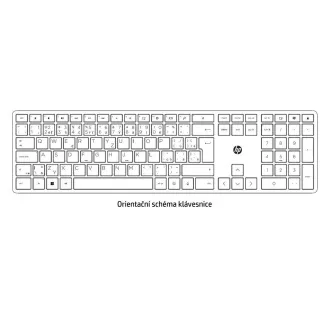 HP 680 Comfort Dual-Mode Keyboard- bezdrátová ergonomická klávesnice CZ/SK