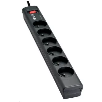 Eaton Protection Strip 6 FR, přepěťová ochrana, 6 zásuvek, 1m Eaton Protection Strip 6 FR, přepěťová ochrana, 6 zásuvek, 1m