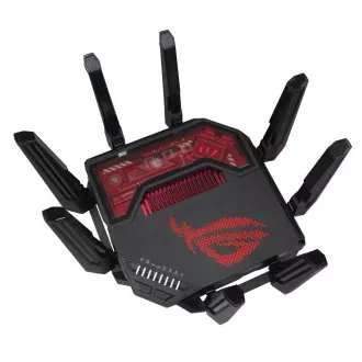 ASUS Herní Router ROG Rapture GT-BE19000, 3-pásmový WiFi7 Router, 2x WAN, 4x LAN, AiMesh