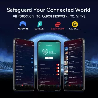 ASUS Herní Router ROG Rapture GT-BE19000, 3-pásmový WiFi7 Router, 2x WAN, 4x LAN, AiMesh