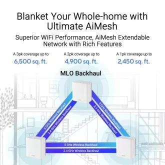 ASUS ZenWifi BD4 1-pack, WiFi7 Extendable Router, AiMesh, 2x WAN/LAN ASUS ZenWifi BD4 1-pack, WiFi7 Extendable Router, AiMesh, 2x WAN/LAN