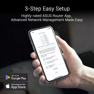 ASUS ZenWifi BQ16 3-pack, WiFi7 Extendable Router, AiMesh, 2x WAN/LAN, 3x LAN, 1x USB 3.0
