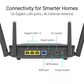 ASUS RT-AX52 Pro (AX3000) Router, Dual Band WiFi 6, Extendable Router