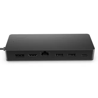 HP dock - Universal USB-C Multiport Hub (2x USB-A 3.2, 1xUSB-C, 1xHDMI 2.0, 1xDP 1.2, USB-C 65W, RJ45, bez zdroje