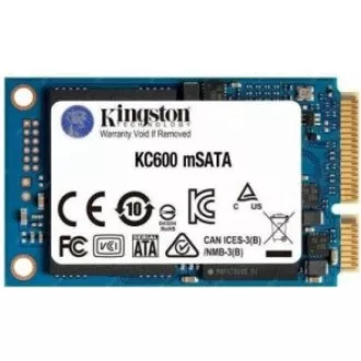 Kingston SSD 256GB KC600 SATA3 mSATA (R:550, W:520MB/s)
