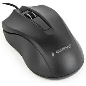 GEMBIRD myš MUS-3B-01, drátová, optická, 1000 dpi, USB, černá