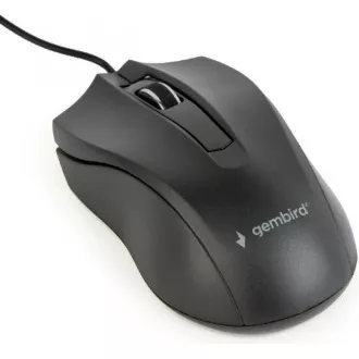 GEMBIRD myš MUS-3B-01, drátová, optická, 1000 dpi, USB, černá