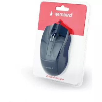 GEMBIRD myš MUS-3B-01, drátová, optická, 1000 dpi, USB, černá