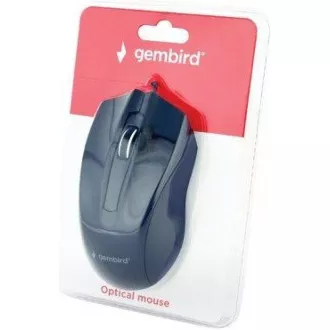 GEMBIRD myš MUS-3B-01, drátová, optická, 1000 dpi, USB, černá