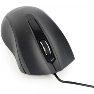 GEMBIRD myš MUS-3B-01, drátová, optická, 1000 dpi, USB, černá