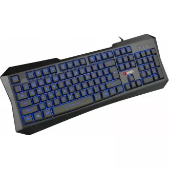 C-TECH klávesnice Arcus (GKB-15), casual gaming, CZ/SK, duhové podsvícení, USB