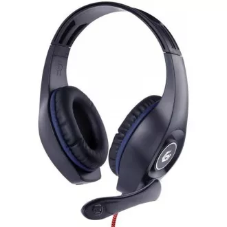 GEMBIRD sluchátka s mikrofonem GHS-05-O, gaming, černo-oranžová, 1x 4-pólový 3, 5mm jack