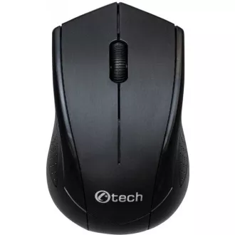 C-TECH myš WLM-07, bezdrátová, 1200DPI, 3 tlačítka, USB nano receiver, černá