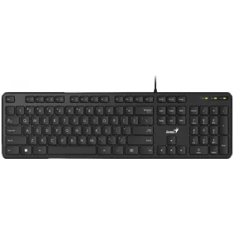 GENIUS klávesnice Slimstar M200/ Drátová/ USB/ černá/ CZ+SK layout