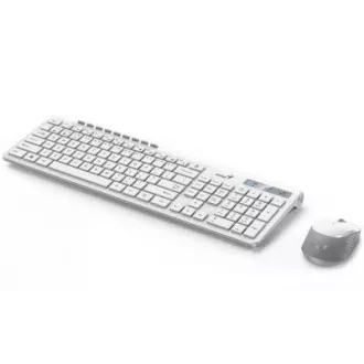 GENIUS set klávesnice + myš SlimStar 8230/ USB/ bílá/ CZ+SK layout