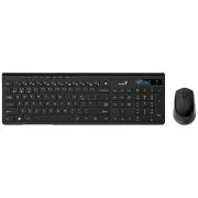 GENIUS set klávesnice+myš SlimStar 8230, Bezdrátový set Bluetooth + 2, 4GHz, USB, CZ+SK layout, černá