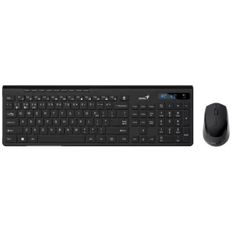 GENIUS set klávesnice+myš SlimStar 8230, Bezdrátový set Bluetooth + 2, 4GHz, USB, CZ+SK layout, černá GENIUS set klávesnice+myš SlimStar 8230, Bezdrátový set Bluetooth + 2, 4GHz, USB, CZ+SK layout, černá