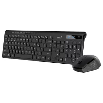 GENIUS set klávesnice+myš SlimStar 8230, Bezdrátový set Bluetooth + 2, 4GHz, USB, CZ+SK layout, černá GENIUS set klávesnice+myš SlimStar 8230, Bezdrátový set Bluetooth + 2, 4GHz, USB, CZ+SK layout, černá