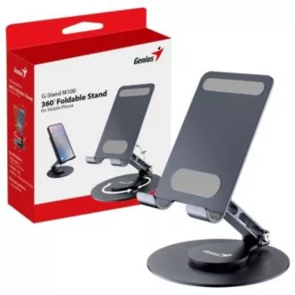 GENIUS stojan na notebook G-Stand M100, tablet a telefon, 4-10", skládací, černá