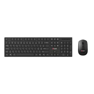C-TECH klávesnice s myší WLKMC-03, Bezdrátový set 2.4GHz, CZ, Černá