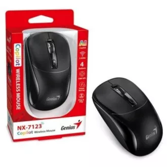 GENIUS myš NX-7123/ 1200 dpi/ bezdrátová/ Copilot/ černá