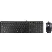 GENIUS set klávesnice + myš Slimstar C126/ Drátový set/ Copilot/ USB/ černá/ CZ+SK layout