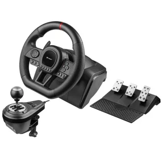 TRACER Volant SimRacer 6v1, Volant, Pedály, Manuální převodovka, černá TRACER Volant SimRacer 6v1, Volant, Pedály, Manuální převodovka, černá