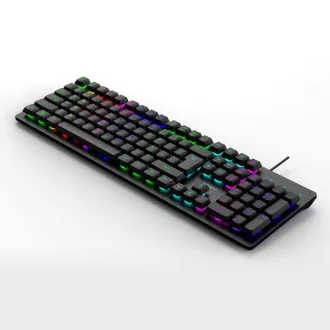 C-TECH Klávesnice Riven, Drátová USB, černá