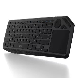 C-TECH Klávesnice WLTK-02, Bezdrátová, Touchpad, černá