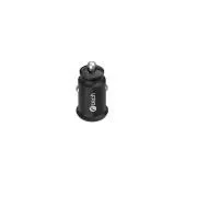 C-TECH Nabíječka do auta UCC-03, 2xUSB, černá