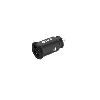 C-TECH Nabíječka do auta UCC-03, 2xUSB, černá