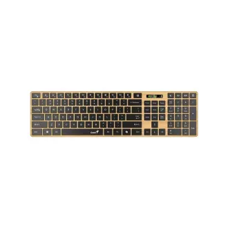 GENIUS Klávesnice Slimstar 7250BT, membránová, bezdrátová, béžová-černá