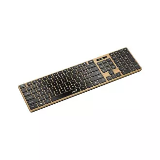 GENIUS Klávesnice Slimstar 7250BT, membránová, bezdrátová, béžová-černá
