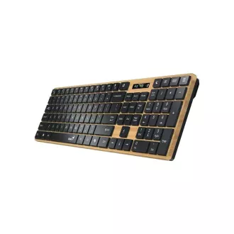 GENIUS Klávesnice Slimstar 7250BT, membránová, bezdrátová, béžová-černá