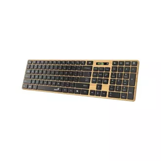 GENIUS Klávesnice Slimstar 7250BT, membránová, bezdrátová, béžová-černá
