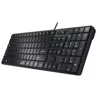 GENIUS Klávesnice Slimstar K500 Education, Bez písmen, Drátová USB, černá