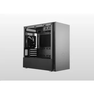 Cooler Master case Silencio S400 Steel, mATX, 2x 120mm Fan, Černá