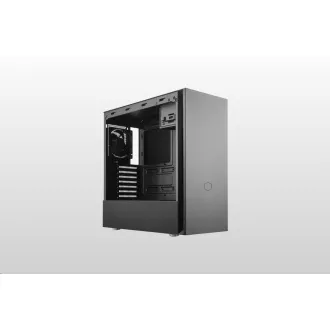 Cooler Master case Silencio S600 TG, ATX, Průhledná bočnice, 2x 120mm Fan, Černá