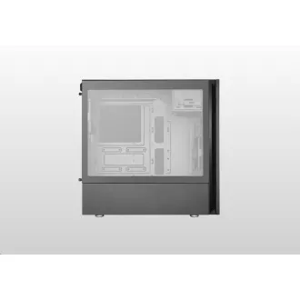Cooler Master case Silencio S600 TG, ATX, Průhledná bočnice, 2x 120mm Fan, Černá