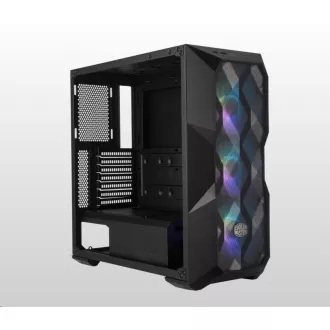 Cooler Master case MasterBox TD500 Mesh, E-ATX, Průhledná bočnice, 3x 120mm ARGB Fan, Černá