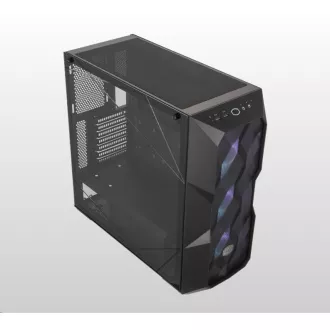 Cooler Master case MasterBox TD500 Mesh, E-ATX, Průhledná bočnice, 3x 120mm ARGB Fan, Černá