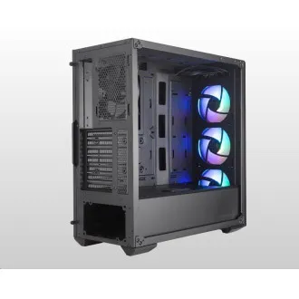 Cooler Master case MasterBox MB520 ARGB, E-ATX, Průhledná bočnice, 3x 120mm ARGB Fan, 1x 120mm Fan, Černá Cooler Master case MasterBox MB520 ARGB, E-ATX, Průhledná bočnice, 3x 120mm ARGB Fan, 1x 120mm Fan, Černá
