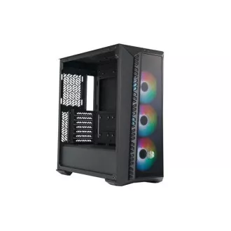 Cooler Master case MasterBox 520 Mesh, ATX, Průhledná bočnice, 3x 120mm ARGB Fan, ARGB Hub, Černá
