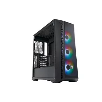 Cooler Master case MasterBox 520 Mesh, ATX, Průhledná bočnice, 3x 120mm ARGB Fan, ARGB Hub, Černá