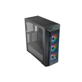 Cooler Master case MasterBox 520 Mesh, ATX, Průhledná bočnice, 3x 120mm ARGB Fan, ARGB Hub, Černá