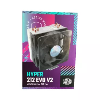 Cooler Master chladič Hyper 212 EVO V2, 120mm, LGA1851, AM5, černá