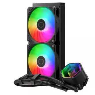 Cooler Master vodní chladič MasterLiquid 240 Core II, 2x120mm, LGA1851, AM5, černá