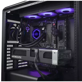 Cooler Master case MasterFrame 600 Black, Průhledná bočnice, ATX, 3x 140mm Fan, 1x 120mm Fan, Černá