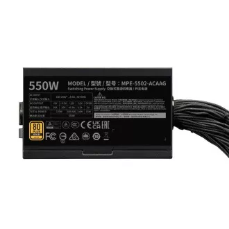 Cooler Master zdroj MWE Gold 550W V3, 120mm, 80+ Gold, ATX 3.1